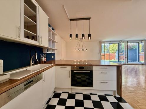 Maisonette I ca. 99m² Garten  I ca. 56m² große Wohnküche I hauseigene Tiefgarage I Lage in einer ruhigen Einbahnstraße 