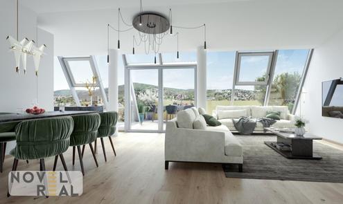 Exklusives Penthouse mit spektakulärer Aussicht! Pool im Gemeinschaftsgarten!