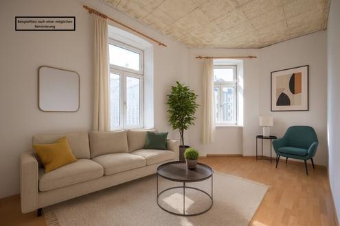 ++Gablenzgasse++ Altbaujuwel mit viel Gestaltungsspielraum - 1,5-Zimmer-Wohnung