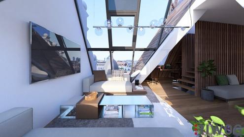 Einmalige Dachgeschosswohnung am Naschmarkt - Mit Vision veredelbar zum 215 m² PENTHOUSE-Juwel mit einmaligen 360°-Blick über Wien