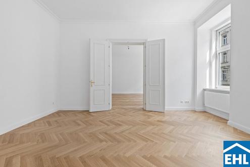 Erstbezug nach Sanierung: Prachtvolle 3 Zimmer-Altbauwohnung Nhe U4 Pilgramgasse