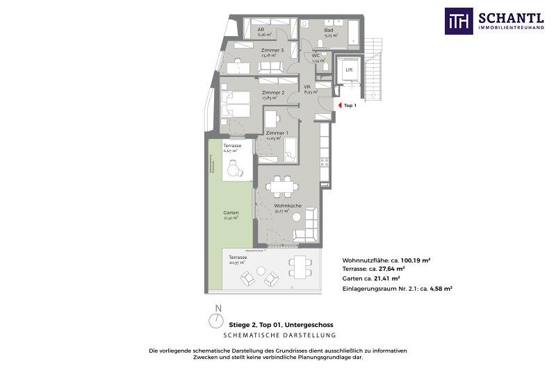 Grundriss Top 2.01, Schematische Darstellung