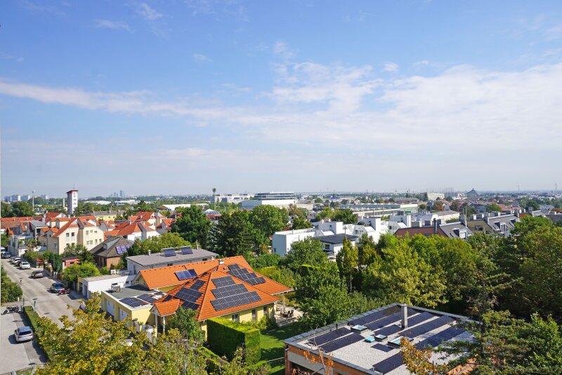 Ausblick von der Dachterrasse nach Nordosten Richtung sdlic