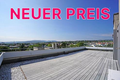 Anninger-Blick: Penthouse-Wohnung | 131 m² Wfl. | 80 m² Dachterrasse | PKW-Stellplatz | riesiger Gemeinschaftsgarten