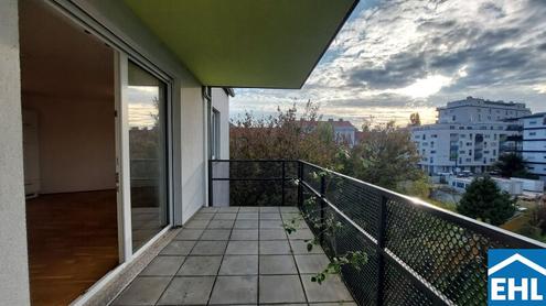 3-Zimmer-Wohnung mit 10m groen Balkon & sehr guter Infrastruktur nahe der Donauinsel