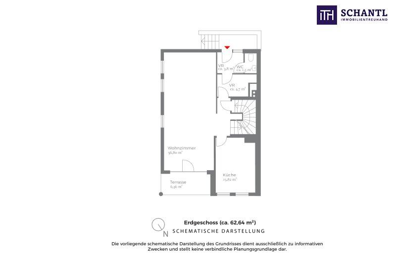Grundriss Erdgeschoss, Schematische Darstellung