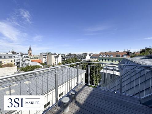 Traumblick! Urbanes Wohnen- 1,5-Zimmer-Juwel im 7. Bezirk mit riesiger Dachterrasse