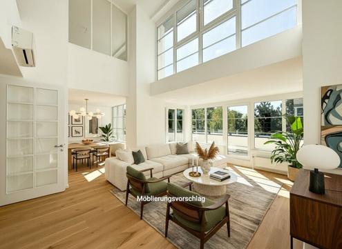 ERSTBEZUG NACH SANIERUNG - WOHNATELIER SIEVERING - klimatisierte 5-Zimmerwohnung mit "Haus-Charakter" inkl. Garagenstellplatz