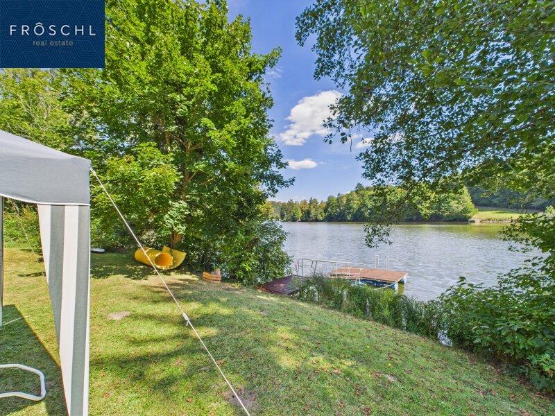 Private Liegewiese am Stausee
