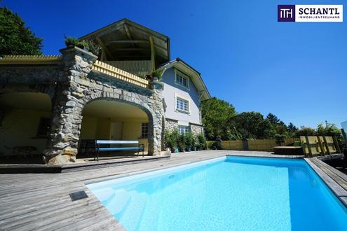 RIESIGER POOLBEREICH MIT AUSBLICK ÜBER GRAZ!! Exklusives Einfamilienhaus in Eggenberg mit Pool, XXL-Terrasse & Traumgarten - Ihre private Oase in Graz!