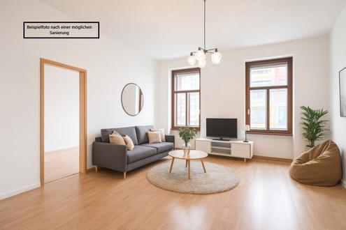 ++RG47++Sanierungsbedrftige 2-Zimmer Altbauwohnung - toller Grundriss