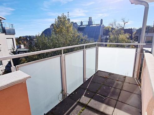 DACHGESCHOSS, Daringergasse, sonnige 76 m2 Neubau mit 6 m2 Balkon, 2 Zimmer, Wohnkche, Wannenbad, Parketten, Grnblick