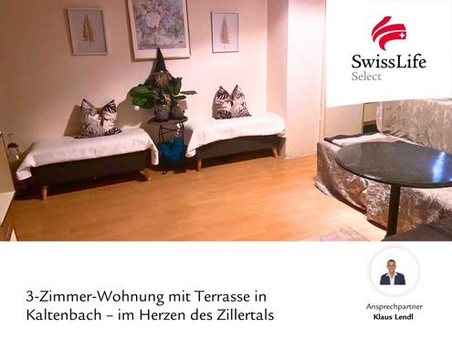 Diese Immobilie wird im Rahmen eines Leibrentenmodells mit lebenslangem Wohnrecht angeboten:  3-Zimmer-Wohnung mit Terrasse in Kaltenbach - im Herzen des Zillertals.