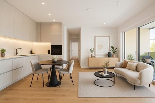 PROVISIONSFREI | Toplage zwischen Bahnhof und Innenstadt | Wunderschne 3-Zimmer-Wohnung mit Privatsphre | Grnblick, Loggia | Tiefgarage