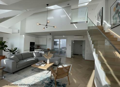 4 Zimmer-Maisonetten-Wohnung mit einer Terrasse und Studio