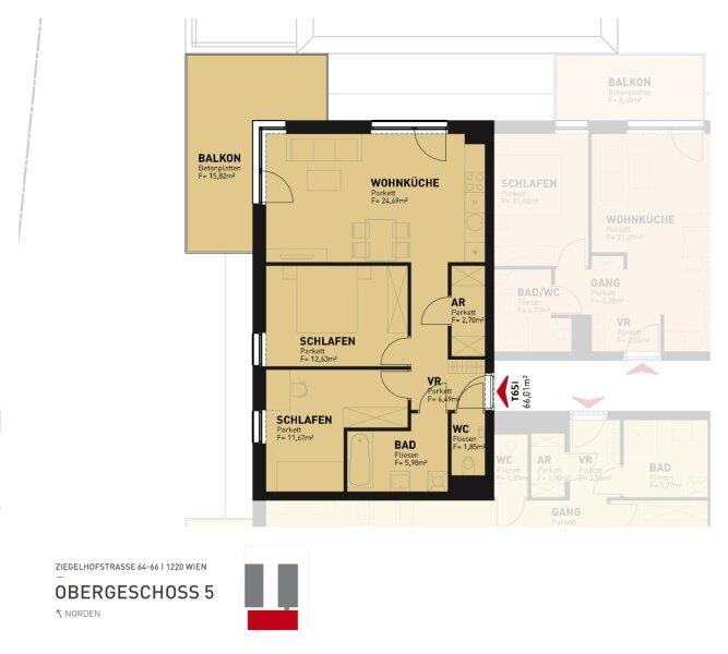 Grundriss: Ziegelhofstrae 64-66