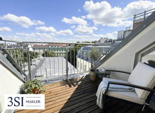 Traumblick! Urbanes Wohnen- 1,5-Zimmer-Juwel im 7. Bezirk mit riesiger Dachterrasse