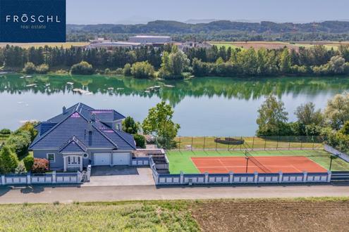 Private Seevilla mit Tennis & Wellness auf 6,2ha - Refugium bei Ybbs an der Donau
