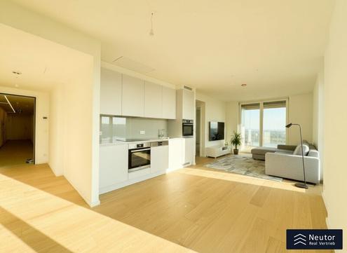 READY TO MOVE IN - VOLLMBLIERT - GRNBLICK - LUXURISES WOHNEN MIT BLICK BER WIEN - ERSTBEZUG - NEUBAU - HOCHHAUS - WOHNEN IM 20. STOCK  - PANORAMA BLICK BER WIEN IN TOP LAGE DES 2.WIENERGEMEINDE BEZIRKES BEZIRKES