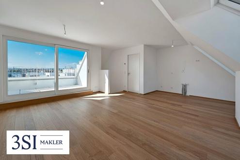 The Temptation: Familienfreundliches Dachgescho mit Terrasse und Grnblick nahe dem Kutschkermarkt