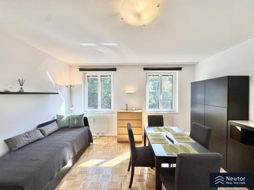 Helles, vollmöbliertes Studio in Ober St. Veit | Garagenstellplatz im Haus