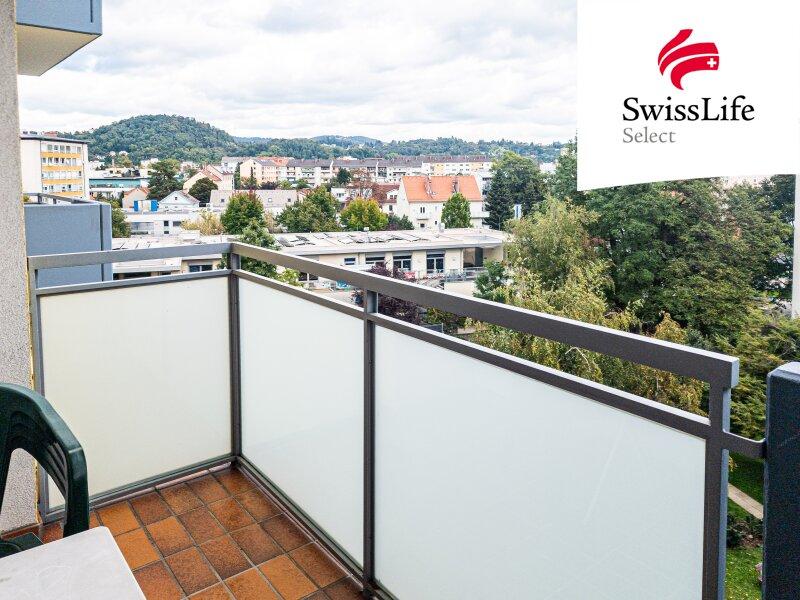 Blick vom Balkon