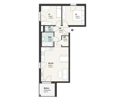 Grozgige 3-Zimmer-Wohnung mit Balkon und Stellplatz zu vermieten!