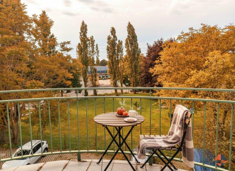 Ausblick vom Balkon