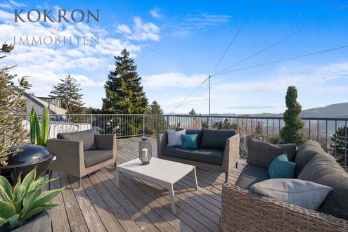 TRAUMLAGE am Wolfersberg mit Fernblick! Grozgiges Einfamilienhaus mit Garten, Dachterrasse und viel Platz!