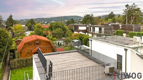 MINI VILLA AM HACKENBERG MIT CA. 37m DACHTERRASSE UND IMPOSANTEM WEITBLICK AUF DIE CITY - EIGENGRUND IM KLEINGARTEN - GANZJHRIG BEWOHNBAR