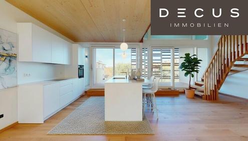| EXKLUSIVE & LICHTDURCHFLUTETE DACHGESCHOSS - MAISONETTE - WOHNUNG MIT BLICK AUF DEN SCHLOSSBERG | PRIVATER LIFTZUGANG | 2 TERRASSEN | TOP LAGE
