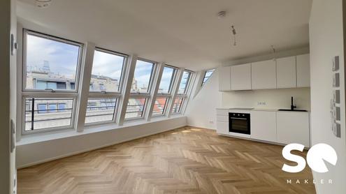 # SQ - EXKLUSIVE DACHGESCHOSSWOHNUNG IN 1030 WIEN - SEIDLGASSE - 2 ZIMMER  - TOP 16