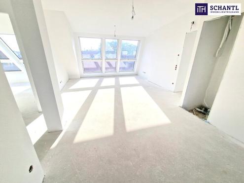 Preisreduktion! Exklusives Familienparadies über den Dächern - Stilvolle 4-Zimmer-Dachgeschosswohnung mit zwei Terrassen + moderner Luftwärmepumpe + Klimaanlage