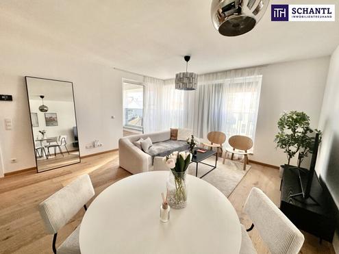 REDUZIERT! Sofort Bezugsfertig in Bestlage! Traumhafte Dachgeschosswohnung mit Loggia und Panoramafenster ++  Weitblick ber Wien ++ Komplett Eingerichtet ++ Dachgeschossneubau aus 2021 ++ Auch fr Anleger!!!