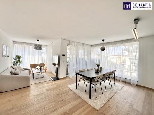 REDUZIERT! Top Lage! Neubau (2021) Dachgeschosswohnung mit Terrasse und Panoramafenster ++  Weitblick über Wien ++ Komplett Eingerichtet und Bezugsfertig ++ Dachgeschossneubau