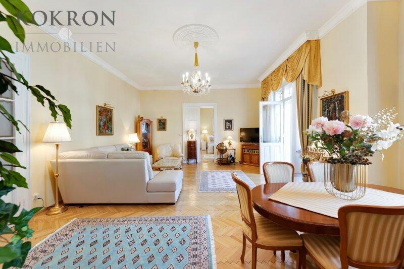 Der Wohnsalon mit Essbereich