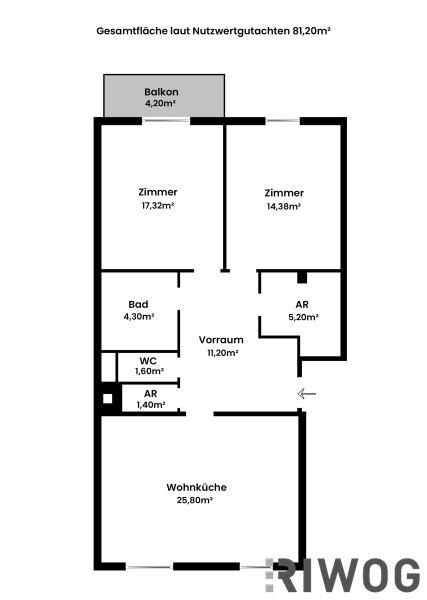 Grundrissplan Sieveringer Strae 75a