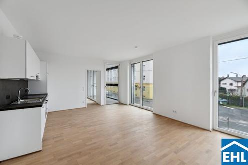 Leben im Süd Spitz: 2 Zimmer-Wohnung mit Loggia