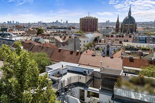 Exklusive Dachgeschoss-Maisonette mit 2 Terrassen & 360° Panoramablick
