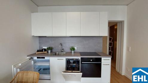 Stylische 1,5-Zi.-Wohnung mit Loggia & Rooftop Pool | TOWER HOMES im V22