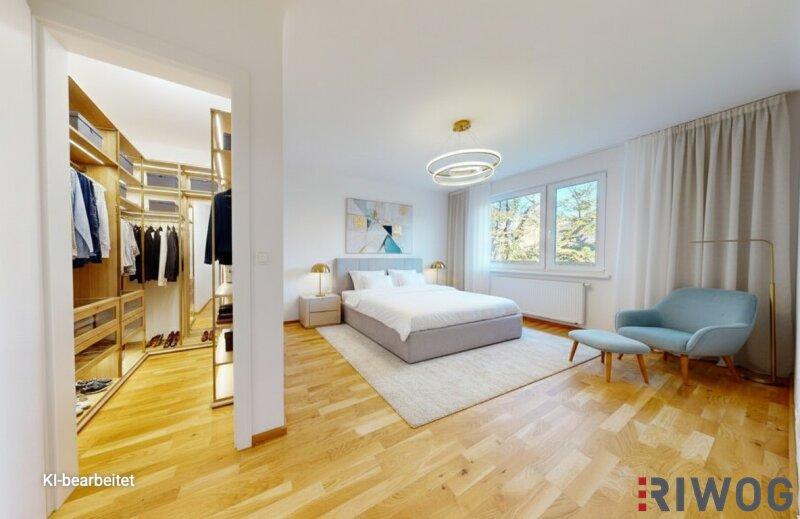 Schlafzimmer mit Abstellraum