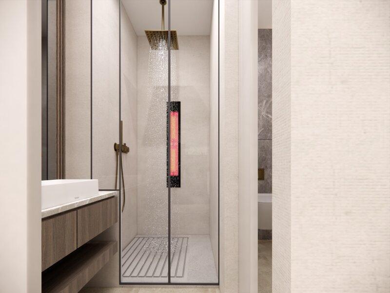 Badezimmer mit Dusche