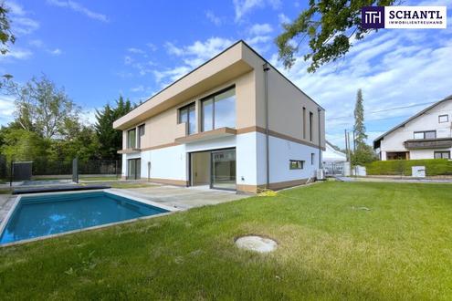 Wohnen wie im Urlaub: Moderne Doppelhaushlfte mit Pool, Terrasse & Garten in familienfreundlicher Lage in Brunn am Gebirge - nur wenige Minuten von Wien entfernt!