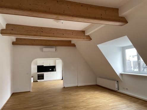 LOFT-LIKE PENTHOUSE APARTMENT -- 5 ROOMS -- BALCONY/QUIET LOCATION/AIR CONDITIONING/SUBWAY -- UNLIMITED!