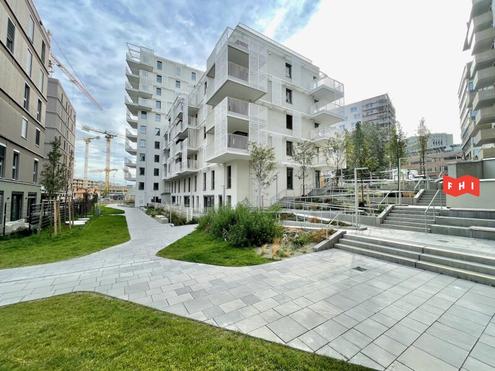 Energieeffizienter 59m Terrassen-Erstbezug mit Erdwrme, Photovoltaik, Deckenkhlung u. weitlufiger Gemeinschaftsterrasse Nhe Schloss Belvedere