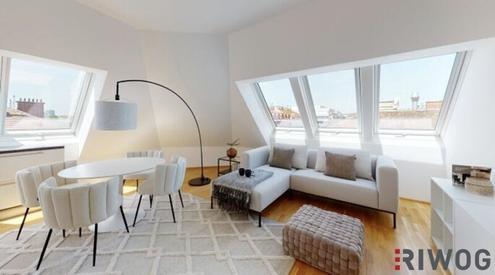 Erstbezug eines Luxus-Dachgeschosses mit Fernblick auf Prater auf Stephansdom in der Nähe der Donauinsel