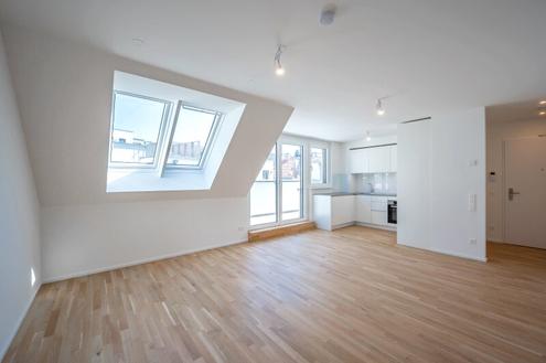 ASG IV-Qualitatives Wohnen in urbaner Lage: hochwertiger 2-Zimmer ERSTBEZUG mit TERRASSE! Provisionsfrei!