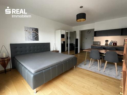 modern mblierte Mietwohnung mit Balkon, Wellnessbereich und Tiefgaragenplatz - Heizkosten inklusive!