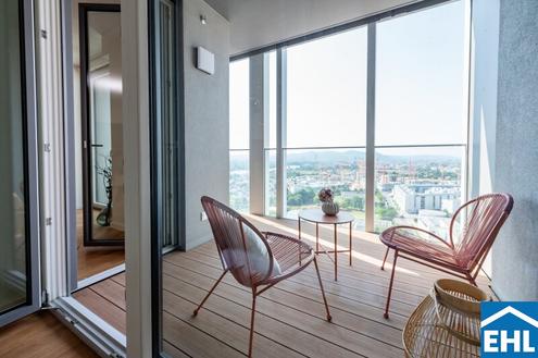 Erstbezug I TOWER HOMES bei der U1 *Rooftop-Pool inklusive*