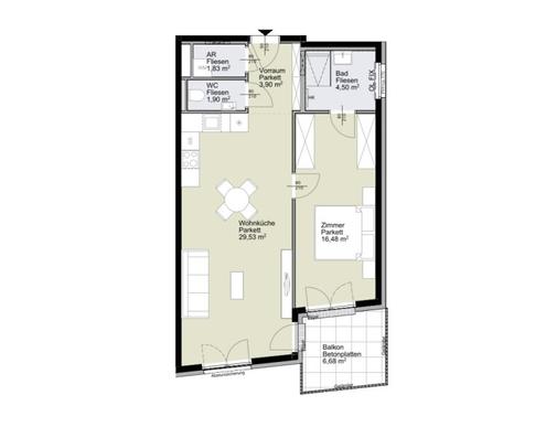 Erstbezug ab Februar! Sonnige 2-Zimmer-Balkonwohnung im 19. Bezirk zu vermieten!